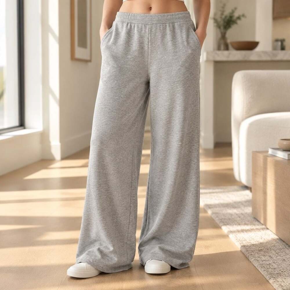 Wild Fable Wide Leg Lounge Pants Size XXL Gray French Terry